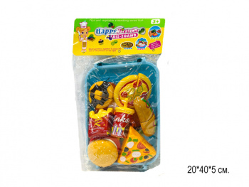 Набор игровой арт. 174A6 Корзинка с фастфудом в пак.• Набор игровой арт. 174A6 Корзинка с фастфудом в пак.•