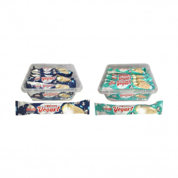 Печенье арт. 440704/440629 Трубочка с йогуртовой начинкой в глазури 20 г 20 шт. контейнер;/