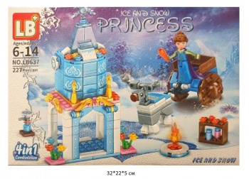 Конструктор арт. LB637D Для девочек 227 дет. в кор.•_