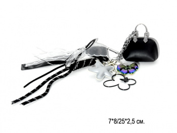 Брелок-подвеска арт. 209517 Сумка с бантом и звездой 7*8 см в пак. Брелок-подвеска арт. 209517 Сумка с бантом и звездой 7*8 см в пак.