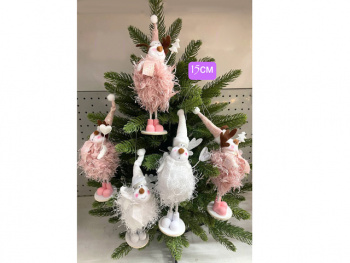 Игрушка-подвеска арт. 5367-601 Олень пушистый цвета микс 15 см в пак. Игрушка-подвеска арт. 5367-601 Олень пушистый цвета микс 15 см в пак.