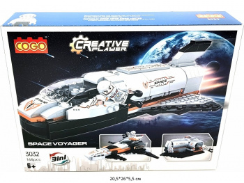 Конструктор арт. 3032 Космический корабль 168 дет. в кор._ Конструктор арт. 3032 Космический корабль 168 дет. в кор._