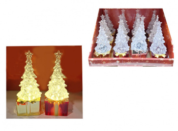 Фонарь Новогодний арт. 690846-502 "Елка" прозр. цвета микс свет (12 шт.) шоубокс Фонарь Новогодний арт. 690846-502 "Елка" прозр. цвета микс свет (12 шт.) шоубокс