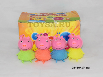 Мяч Антистресс арт. 8248/8262 Свинка (24 шт. в кор.)_ Мяч Антистресс арт. 8248/8262 Свинка (24 шт. в кор.)_