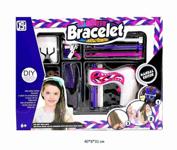 Набор для волос арт. 892 Машинка для плетения косичек, аксессуары в кор.~