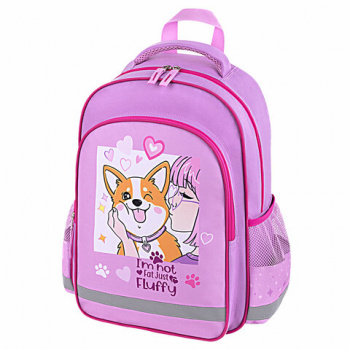 Рюкзак ПИФАГОР SCHOOL, 1 отделение, 3 кармана, "Fluffy akita", 38x28х14 см, 272084 Рюкзак ПИФАГОР SCHOOL, 1 отделение, 3 кармана, "Fluffy akita", 38x28х14 см, 272084