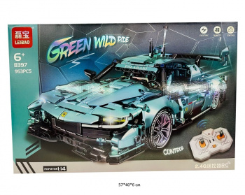 Конструктор арт. 8397 Автомобиль 953 дет. на р/у в кор.•~