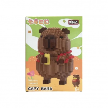 Конструктор арт. 5114-802 Микро Капибара с красным рюкзаком 1483 дет. в кор. Конструктор арт. 5114-802 Микро Капибара с красным рюкзаком 1483 дет. в кор.