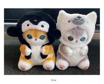 им Кот арт. 209449 Цвета микс в шапке-зверюшке ассорти 25 см в пак. им Кот арт. 209449 Цвета микс в шапке-зверюшке ассорти 25 см в пак.