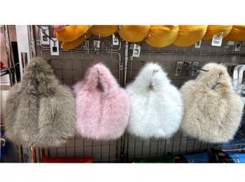 Сумка арт. 500-209 Меховая, цвета микс в пакете 