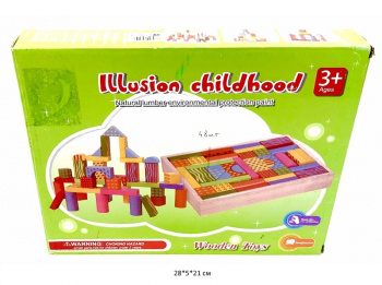 Деревянная игрушка арт. 93-8 Строительные блоки в кор._