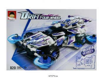 Конструктор арт. 820 Автомобиль 595 дет. в кор.• Конструктор арт. 820 Автомобиль 595 дет. в кор.•