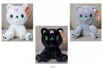 им Кот арт. 90314-18 Цвета микс сидит 25 см в пак.) им Кот арт. 90314-18 Цвета микс сидит 25 см в пак.)