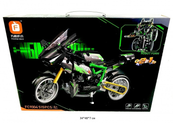 Конструктор арт. FC9304 Мотоцикл трансформер 515 дет. в кор._