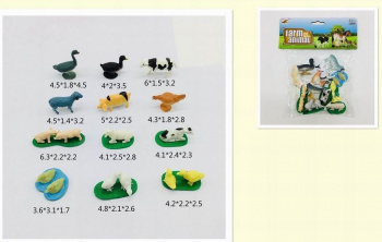 Набор  животных арт. 02-5LT Домашние в пакете 20*17*3,5