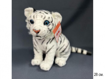 им Тигр арт. 052-2-811 Белый сидит 28 см в пак. им Тигр арт. 052-2-811 Белый сидит 28 см в пак.