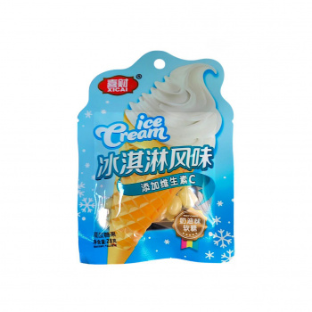 Конфета арт. 081313-6 Жевательные бобы "Сливочное мороженое" 28 г 20 шт. в кор.