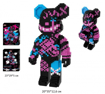 Конструктор арт. 7177 Микро Медведь 5001 дет. с секретным ящиком в кор._