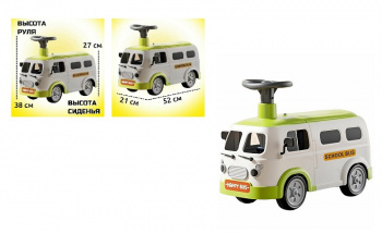Толокар арт. 188 Автобус звук, свет в кор. 52*23*37 Толокар арт. 188 Автобус звук, свет в кор. 52*23*37