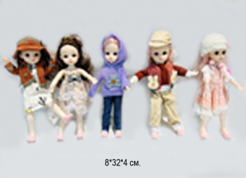 Кукла арт. JY36 Шарнирная в ассортименте в пак.•