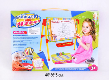 Доска для рисования арт. R6114A Мольберт 2 в 1 с магнит. буквами, цифрами в кор.•/36шт./ Доска для рисования арт. R6114A Мольберт 2 в 1 с магнит. буквами, цифрами в кор.•/36шт./