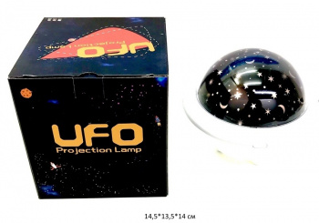 Ночник настольный арт. LJC-133 НЛО проектор меняет цвет с USB, вращ. 360° в кор._ Ночник настольный арт. LJC-133 НЛО проектор меняет цвет с USB, вращ. 360° в кор._