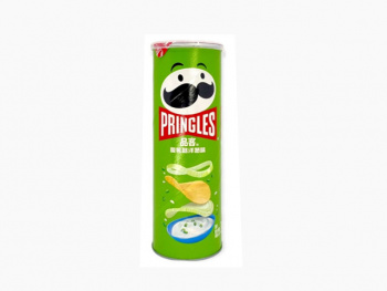 Чипсы арт. 300013 Pringles лук со сметаной 110 г в салатовой банке 