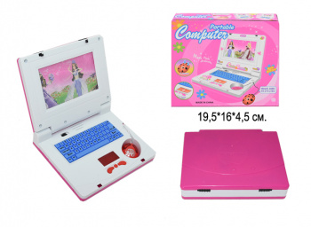 Игра компьютер арт. 2236C Ноутбук розовый в кор.