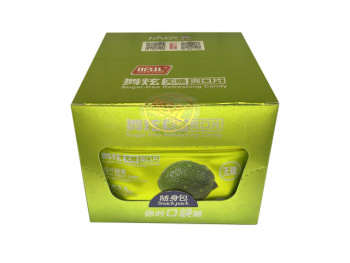 Конфета арт. 570467-8/570481 Карамель без сахара Мятный лайм 15 г 10 шт. в кор.'