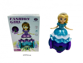 Кукла арт. NR617-95 Принцесса на батар. кружится, свет, звук в кор.•/96 шт./
