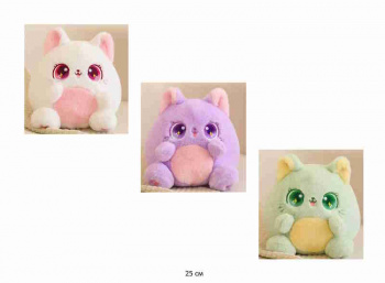 им Кот арт. YE1223-2-1 Толстячок цвета микс круглые лапки 25 см в пак.)