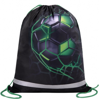 Мешок для обуви BRAUBERG KIDS, с петлей, светоотражающая полоса, 46х36 см, Green ball, 272393 Мешок для обуви BRAUBERG KIDS, с петлей, светоотражающая полоса, 46х36 см, Green ball, 272393