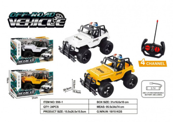 Машина на р/у арт. 998-1 Джип в кор. 31*16,6*18) Машина на р/у арт. 998-1 Джип в кор. 31*16,6*18)