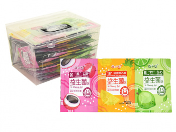 Желе арт. 790434 Фруктовое 35 г в пак. вкусы микс 40 шт. пласт. контейнер