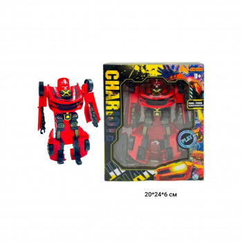 Трансформер арт. 688-1-3-802 Робот красный в кор.