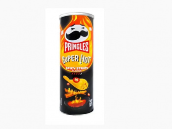 Чипсы арт. 300778 Pringles супер острые 110 г в черной банке,