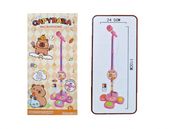 Микрофон арт. 5627A На стойке Капибара на бат. свет, звук в кор.) Микрофон арт. 5627A На стойке Капибара на бат. свет, звук в кор.)