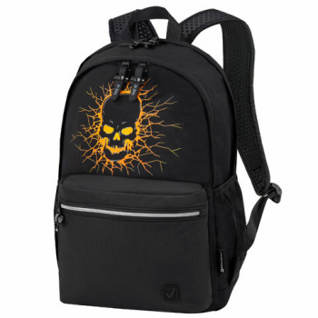 Рюкзак BRAUBERG FASHION CITY универсальный, 2 отделения, Skull, черный, 46х31х15 см, 272572 Рюкзак BRAUBERG FASHION CITY универсальный, 2 отделения, Skull, черный, 46х31х15 см, 272572