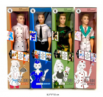 Кукла арт. LD6008-1 Кен "Разные профессии" в кор._ Кукла арт. LD6008-1 Кен "Разные профессии" в кор._