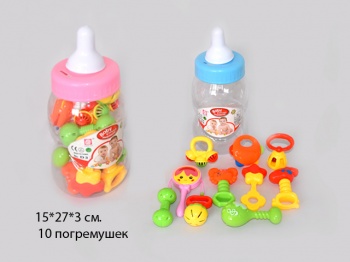 Погремушка арт. 3D" 10шт в банке /48шт//бл.24/ Погремушка арт. 3D" 10шт в банке /48шт//бл.24/