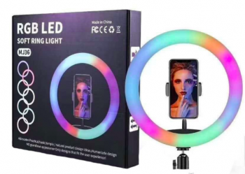 Кольцо осветитель арт. MJ36-1 RGB d 36 см без штатива в кор. Кольцо осветитель арт. MJ36-1 RGB d 36 см без штатива в кор.