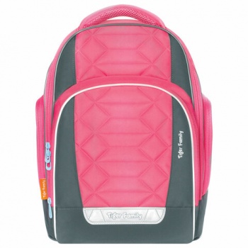 Рюкзак TIGER FAMILY школьный, Rainbow, с ортопедической спинкой, "Pink Lemonade", 39х31х20 см, 22894 Рюкзак TIGER FAMILY школьный, Rainbow, с ортопедической спинкой, "Pink Lemonade", 39х31х20 см, 22894