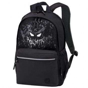 Рюкзак BRAUBERG FASHION CITY универсальный, "Horror", черный, 46х31х15 см, 271672 Рюкзак BRAUBERG FASHION CITY универсальный, "Horror", черный, 46х31х15 см, 271672