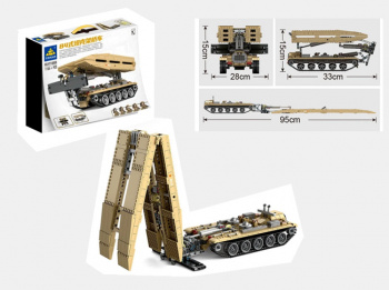 Конструктор арт. KY10006 Военная машина ПВО 1155 дет. в кор.•