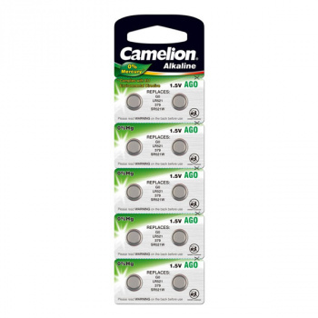 кв_Батарейка Camelion Alkaline AG0/379/LR521 1.5В BL10 (100/3600) 166402 кв_Батарейка Camelion Alkaline AG0/379/LR521 1.5В BL10 (100/3600) 166402