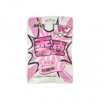 Конфета арт. 501077-2 Суперкислая "Персик" 24 г 20 шт. в кор./