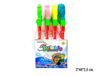 Пузыри мыльные арт. 2710/4605 Цветок с раздвижной палочкой 48 см. (20 шт.) шоубокс_