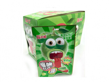 Конфета арт. 950185/950178-1 Кислая "Лайм" 24 г 20 шт. в зеленой кор.,