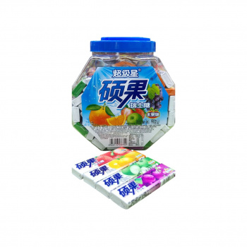 Конфета арт. 566702 Жевательная фруктовая вкус микс 16,5 г 60 шт. в банке*