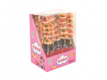 Мармелад арт. 170912-3 Фигурки "Пицца" 18 г на палочке 20 шт. в кор.,*